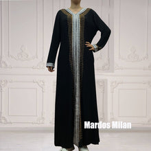 New Dubai Lady Dress Muslim Women's Lace With Diamond