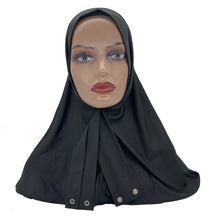 Hijab with Snap Fastener