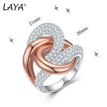 LAYA's 925 Sterling Silver Irregular Curve Cross Ring