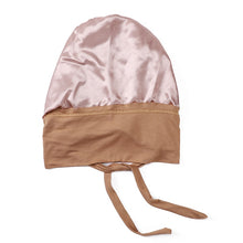 double-layer satin jersey turban sleep cap