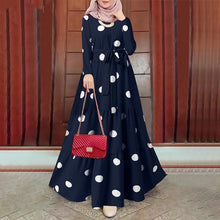 Elegant Polka Dot Print Dress