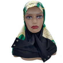 Hijab with Snap Fastener