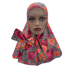 Hijab with Snap Fastener