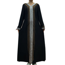 New Dubai Lady Dress Muslim Women's Lace With Diamond