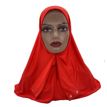 Hijab with Snap Fastener