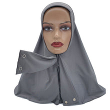 Hijab with Snap Fastener