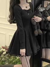 Korean Fashion Knitted Lace Dress