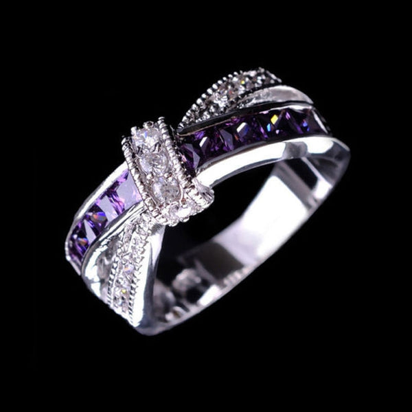 White Gold 925 Plated Silver Ring