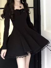 Korean Fashion Knitted Lace Dress