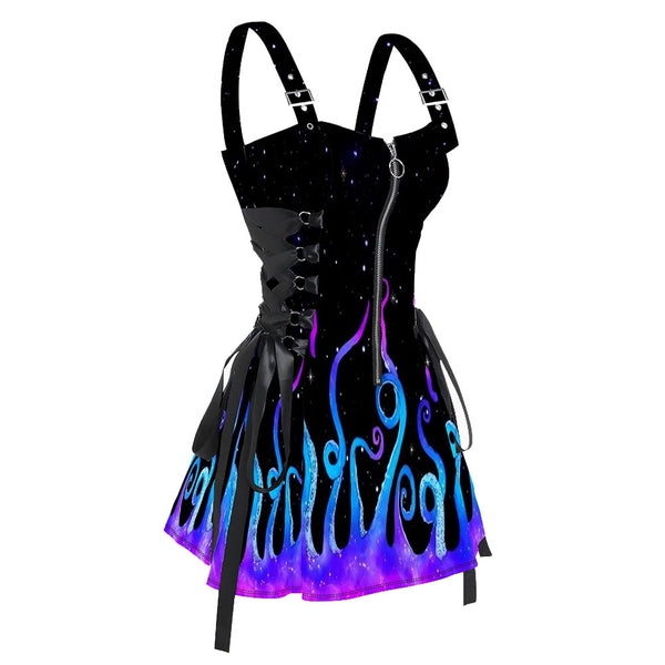 Gothic Mini Dress: Sexy Galaxy