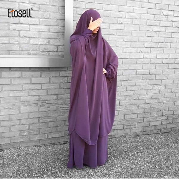 Women Hooded Muslim Hijab Dress